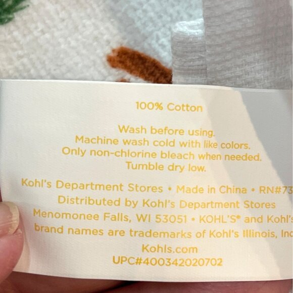 Terry Hand Tea Towels Set Kitchen Summer Tropical Sunset Palm Tree Blue White - Picture 5 of 7